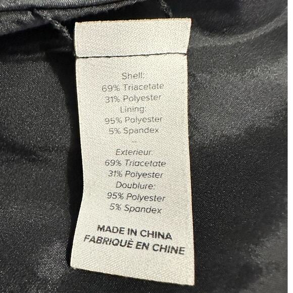 Cinq à Sept Asymmetrical Midi Skirt Women's 4 Black Rent the Runway Zipper - Picture 4 of 5